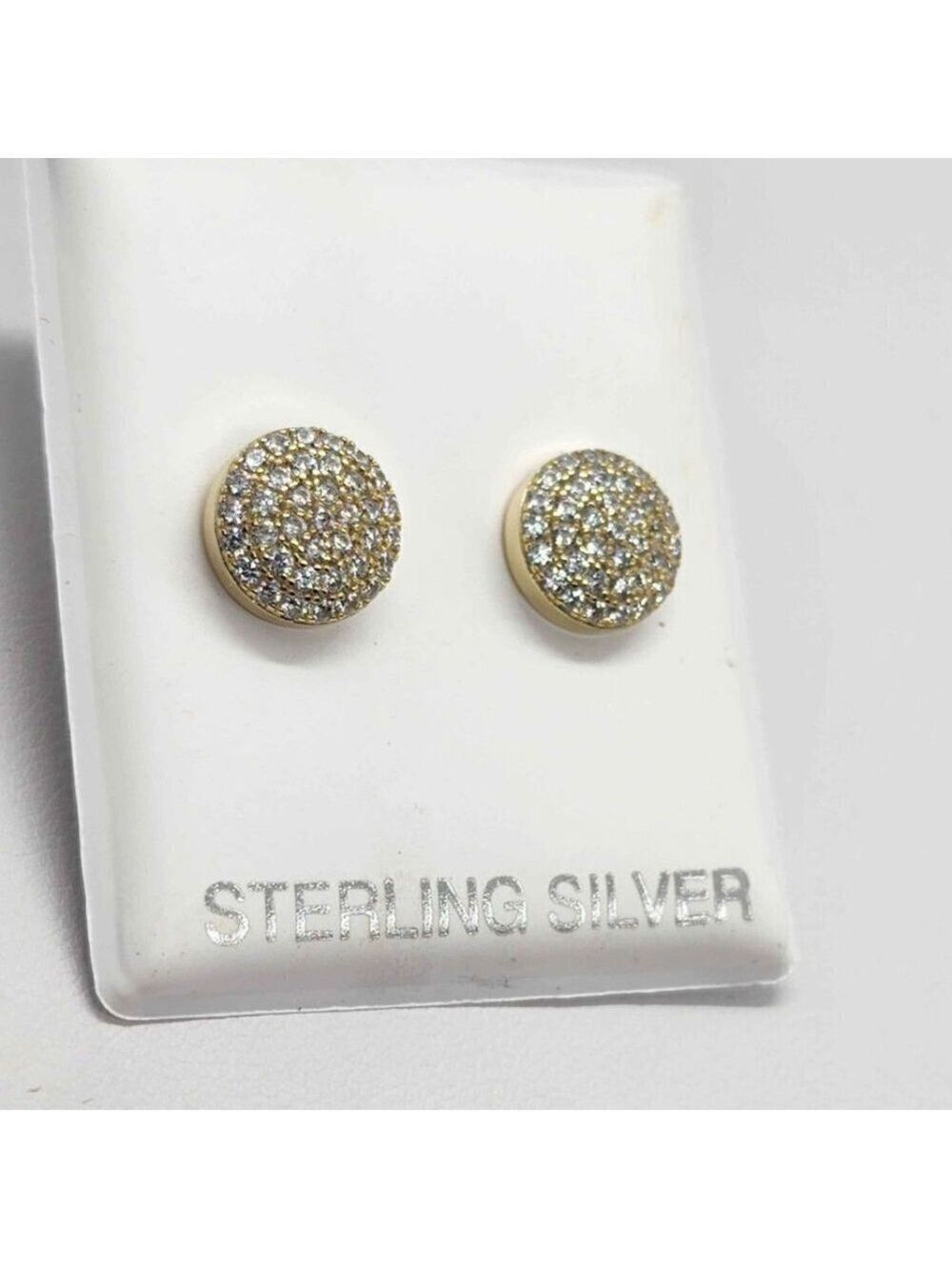 BRAND NEW   Sterling Silver 925 Round Disc Earrings